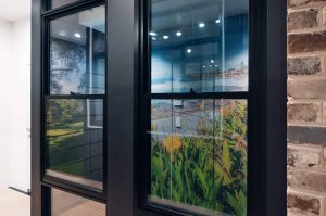 Double hung windows display at CVD Windows and Doors showroom